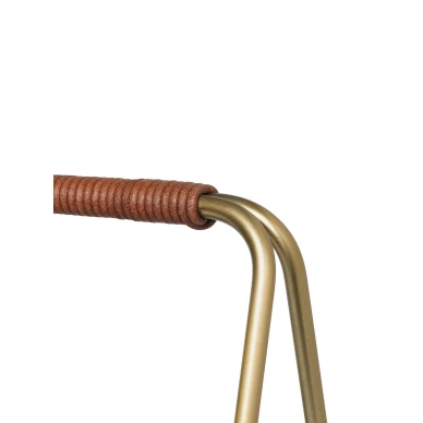 Ferm Living Port Wood Basket vedkorg Brass kuva