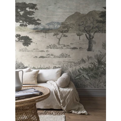 Boråstapeter Serengeti muraltapet utan djur image