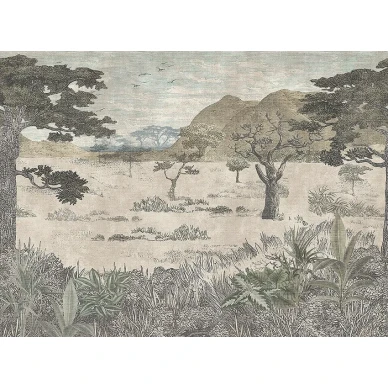 Boråstapeter Serengeti muraltapet utan djur image