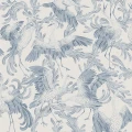 Dancing Crane sininen lintutapetti Borastapeterilta