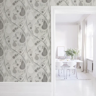 Fruit Garden harmaa hedelmatapetti olohuoneeseen image