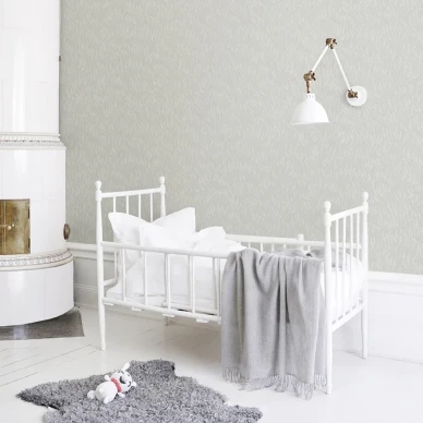 Meadow harmaa tapetti lastenhuoneeseen Littlephantilta image