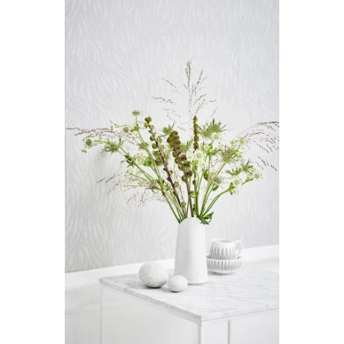 Meadow vaaleanharmaa ruohotapetti Littlephantilta 1473 image