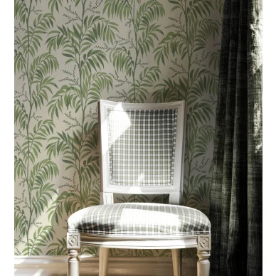 Casablanca Afternoon vihrea palmutapetti olohuoneeseen Langelid von Bromssen image