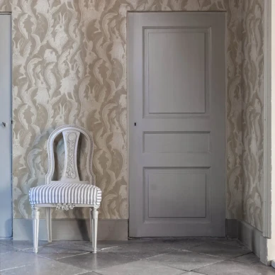 Hares in Hiding ruskea elaintapetti eteiseen Taupe image