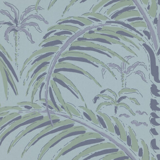 Palm House sininen palmutapetti Langelid von Bromssen Evening Blue Roller A image
