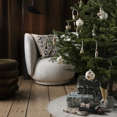 Star Christmas Tree Blanket vaalea joulukuusenmatto Ferm Livingilta kuva