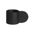 Art Candleholder circle musta kynttilanjalka OYOYlta