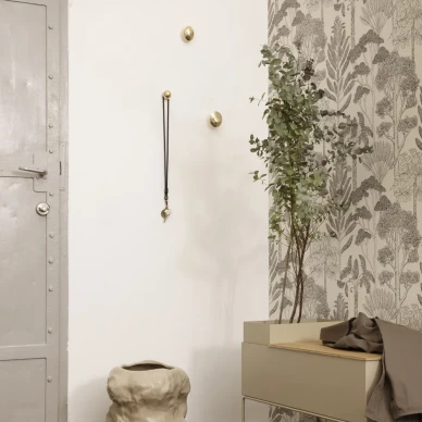 Chanterelle Hook iso messinkinen nuppi eteiseen Ferm Livingilta image