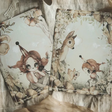 The Floral Glade 2 pak kortteja lapsille Mrs Mighettolta kuva