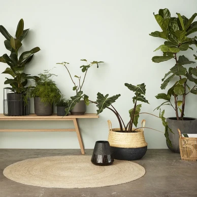 hubschin moderni juuttimatto Floor Mat Round kuva