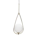 Glass Lamp moderni valkoinen messinkinen kattovalaisin Hubschilta