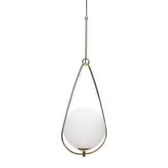 Glass Lamp moderni valkoinen messinkinen kattovalaisin Hubschilta image