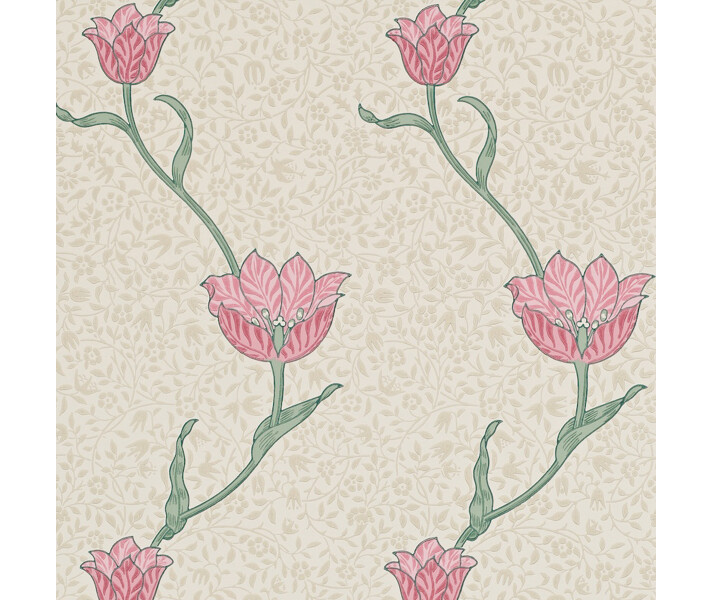 Garden Tulip beige kukkatapetti Morris Rose Thyme image