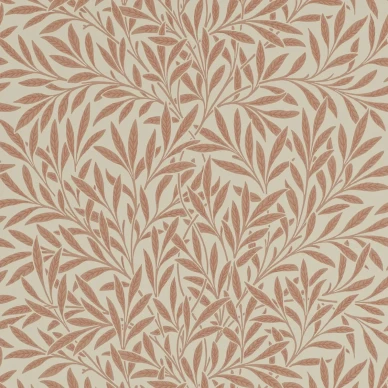 Willow ruskea lehtitapetti Morris Russet image