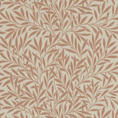 Willow ruskea lehtitapetti Morris Russet image