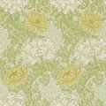 Chrysanthemum vihrea kukkatapetti Morris Pale Olive