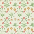 Daisy beige kukkatapetti Morris Willow Pink