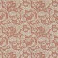 Bachelors Button punainen lehtitapetti Morris Russet