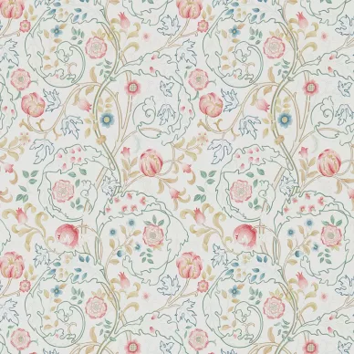Mary Isobel roosa monivarinen kukkatapetti Morris Pink Ivory kuva