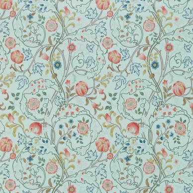 Mary Isobel sininen kukkatapetti Morris Silk Blue Pink kuva