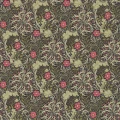 Morris Seaweed musta roosa kukkatapetti Morris Ebony Poppy