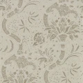 Indian Beaded ruskea kuviollinen helmiaispintainen tapetti Morris Stone Linen