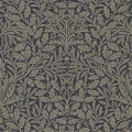 Pure Acorn tumma kukkatapetti Morris Charcoal Gilver