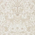 Pure Lodden beige kukkatapetti Morris Ivory Linen