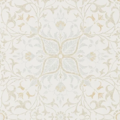 Pure Net Ceiling beige graafinen tapetti Morris Cream Eggshell kuva