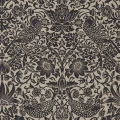 Pure Strawberry Thief tumma lintutapetti Morris Gilver Graphite