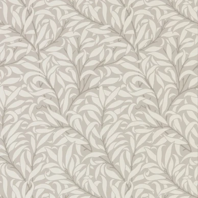Pure Willow Bough harmaa beige lehtitapetti Morris Dove Ivory image