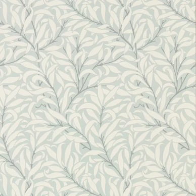 Pure Willow Bough harmaa beige lehtitapetti Morris Eggshell Chalk image