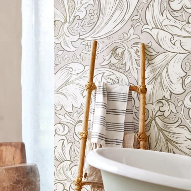 Pure Bachelors Button roosa lehtitapetti Morrikselta kuva