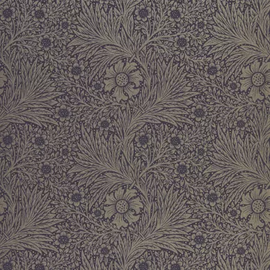 Pure Marigold tumma kukkatapetti Morris Black Ink image