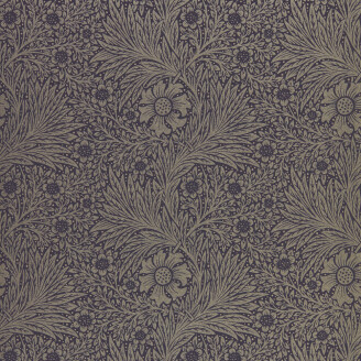 Pure Marigold tumma kukkatapetti Morris Black Ink image