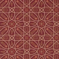 Brophy Trellis punainen kukkatapetti Morris Russet Gold
