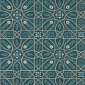 Brophy Trellis sininen kukkatapetti Morris Deep Teal