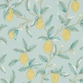 Lemon Tree sininen sitruunatapetti Morris Wedgewood