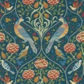Seasons by May sininen lintutapetti Morris Indigo
