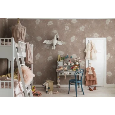 Poppy roosa kukkatapetti lastenhuoneeseen Sandbergilta image