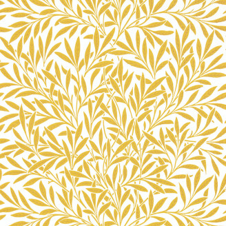 Willow keltainen lehtitapetti Morris Yellow kuva