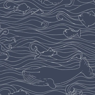 Octopus valkoinen sininen mustekalatapetti Eijffingerilta 399043 kuva