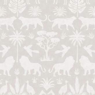 Wild Animals beige elaintapetti Eijffingerilta 399080 kuva