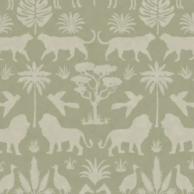 Wild Animals vihrea elaintapetti Eijffingerilta 399081 image