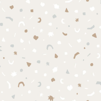Mini Me Confetti beige kuviollinen tapetti Eijffingerilta 399100 image