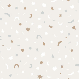 Mini Me Confetti beige kuviollinen tapetti Eijffingerilta 399100 kuva