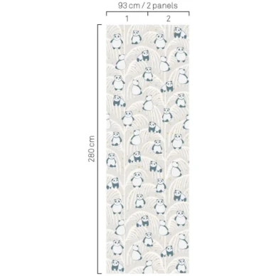 Panda beige elaintapetti yksi rulla sisaltaa 2 vuotaa 399121 kuva