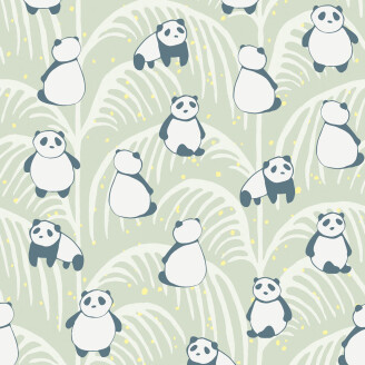 Panda vihrea elaintapetti Eijffingerilta 399120 image