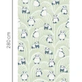 Panda vihrea paneelitapetti Eijffingerilta 399120